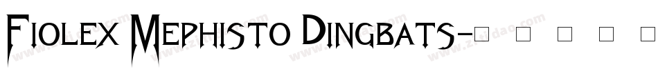 Fiolex Mephisto Dingbats字体转换